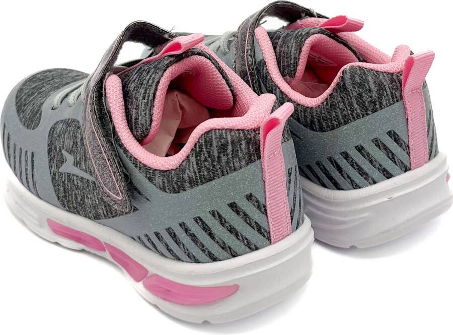 Weloveshoes Smile Favorites Meisjes Sneakers Grijs Zilver Imitatieleer