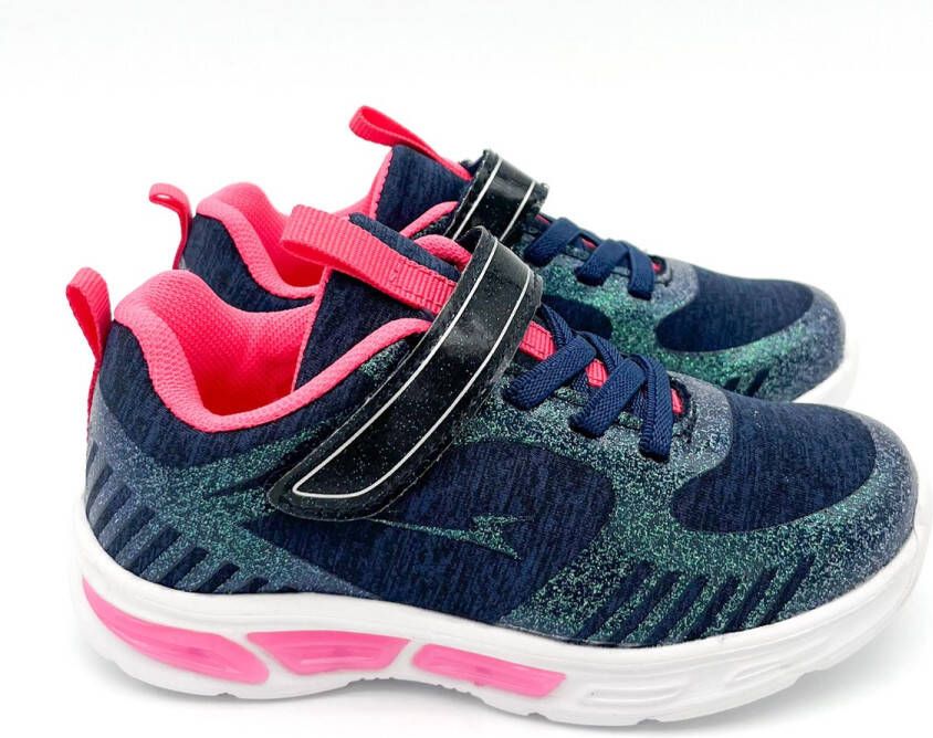 Weloveshoes SmileFavorites Meisjes Sneakers Grijs Zilver Imitatieleer