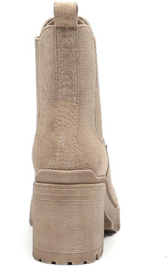 Weloveshoes Black Friday Deal Chelsea boots Western Suedine Taupe Khaki - Foto 3