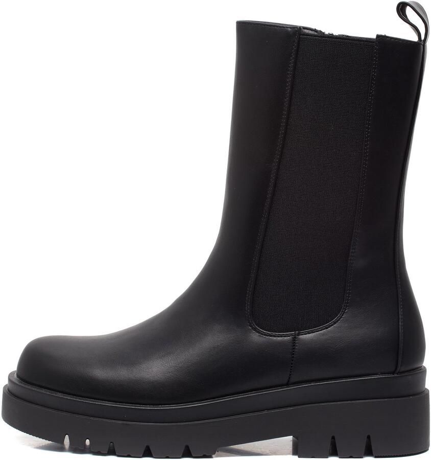 Weloveshoes Smile Favorites Dames Chelsea boots Zwart Imitatieleer