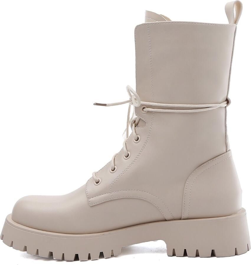 Weloveshoes Black Friday Deal Veterboots Western Imitatieleer Beige - Foto 2