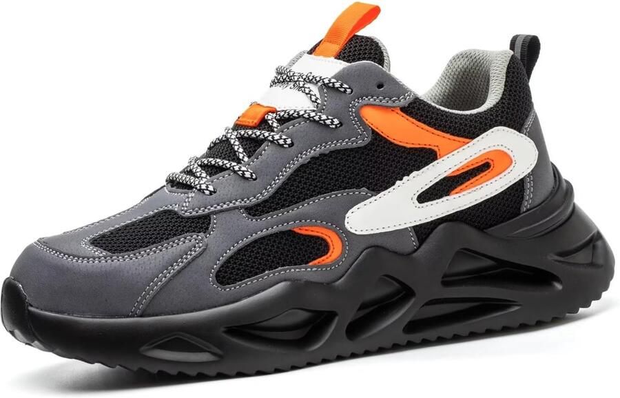 Werkschoenen met stalen neus ademend en antislip