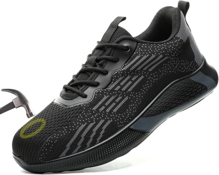 Werkschoenen met stalen neus antislip