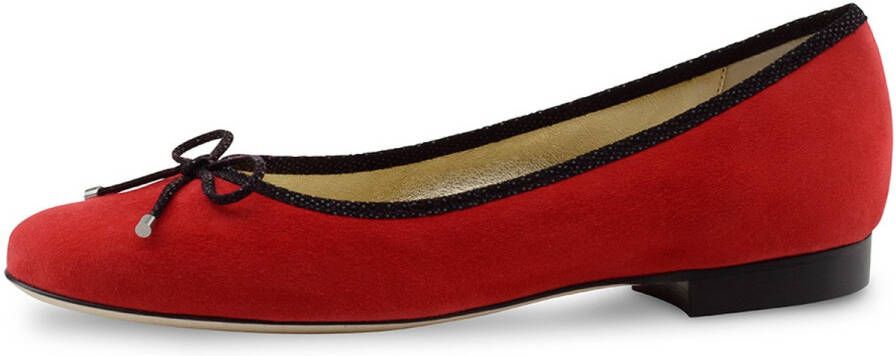 Werner Kern Ballerinas Werner Kern Baia Ballerina Schoenen Dames in Rood Suède Hoge Kwaliteit Hakje Instappers Ballerina's Lente Schoenen Rood
