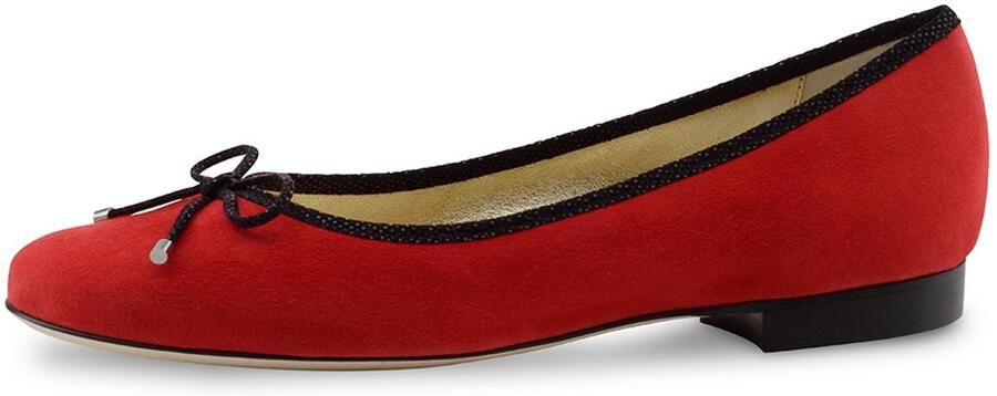 Werner Kern Ballerinas Werner Kern Baia Ballerina Schoenen Dames in Rood Suède Hoge Kwaliteit Hakje Instappers Ballerina's Lente Schoenen Rood