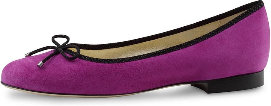 Werner Kern Ballerinas Werner Kern Cassy Ballerina's voor Dames Fuchsia Roze Suède leer Ballerina schoenen Dames Instappers Fuchsia