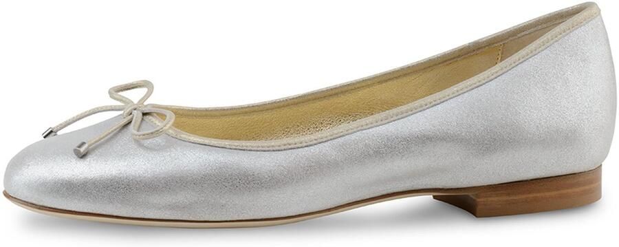Werner Kern Ballerinas Werner Kern Kyle Ballerina's Zilver Goud Dames Instappers Ballerina schoenen Ballet flats Lederen Zool Zilver