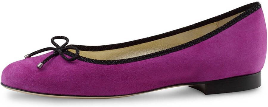 Werner Kern Ballerinas Werner Kern Cassy Ballerina's voor Dames Fuchsia Roze Suède leer Ballerina schoenen Dames Instappers Fuchsia