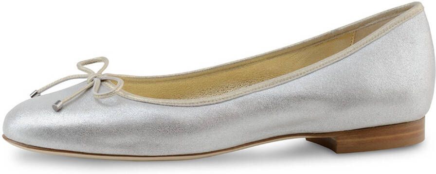 Werner Kern Ballerinas Werner Kern Kyle Ballerina's Zilver Goud Dames Instappers Ballerina schoenen Ballet flats Lederen Zool Zilver