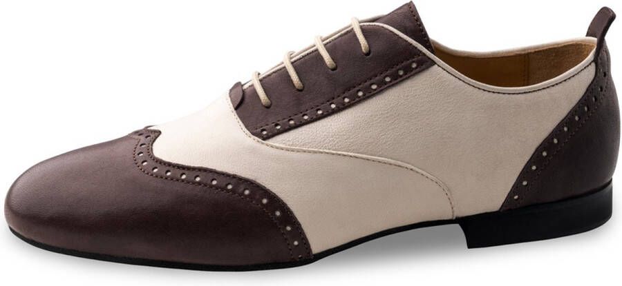 Werner Kern Dansschoenen Heren Carrara 28066 Klassieke Herenschoenen voor Swing Latin Salsa Tango Suede Zool Zacht Leer Bruin beige