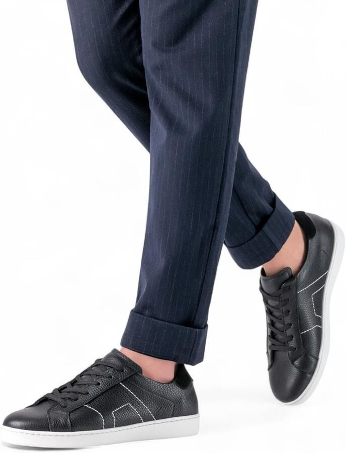 Werner Kern Danssneakers Roma Gegranuleerd zwart nappaleer Lichtgewicht danssneaker Geïntegreerde draaipunten Dansen binnen én buiten Uitneembare binnenzool Zacht Flexibel Latin Social Salsa Bachata black