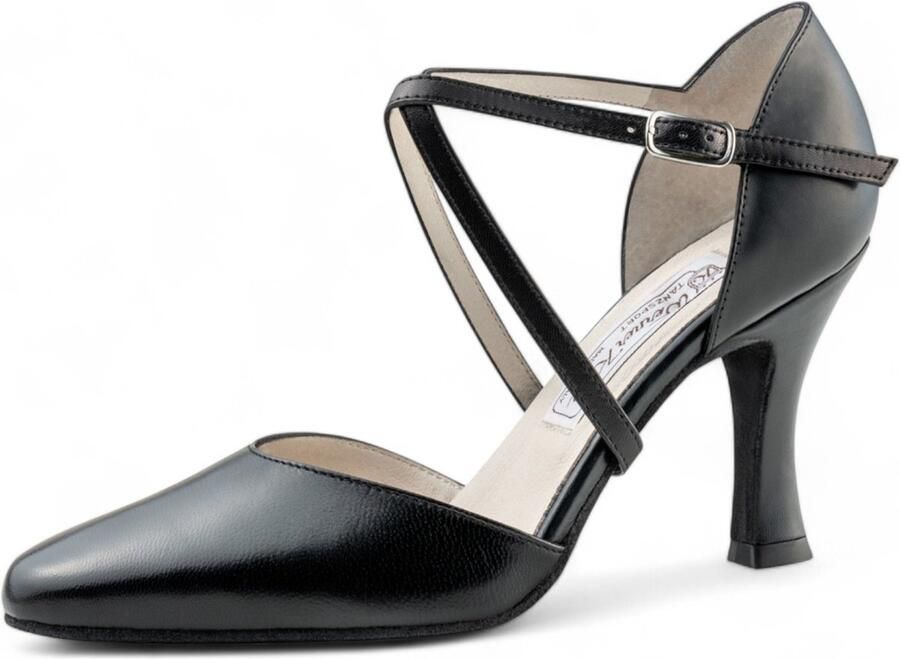 Werner Kern Patty-8 Dansschoenen Dames hak Puntige neus Leer Suede zolen Latin Salsa Tango Ballroom Werner Kern Zwart