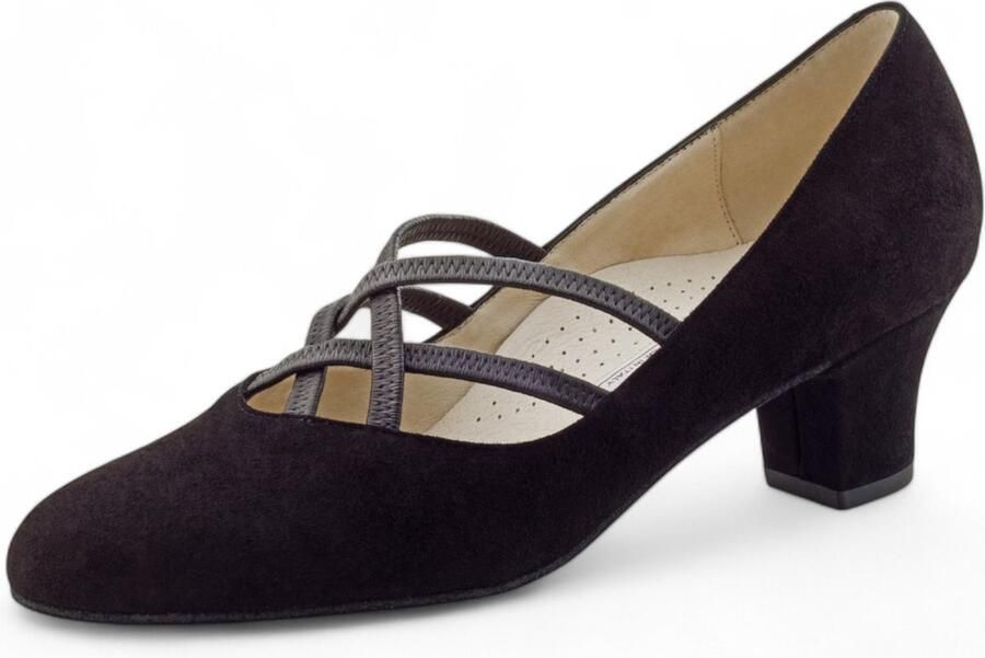 Werner Kern Ruby Comfortabele Dames dansschoenen voor Ballroom Latin Salsa Kizomba Tango Dames dansschoenen met gesloten neus Suède zool Dames Dansschoenen voor brede voeten Werner Kern Zwart