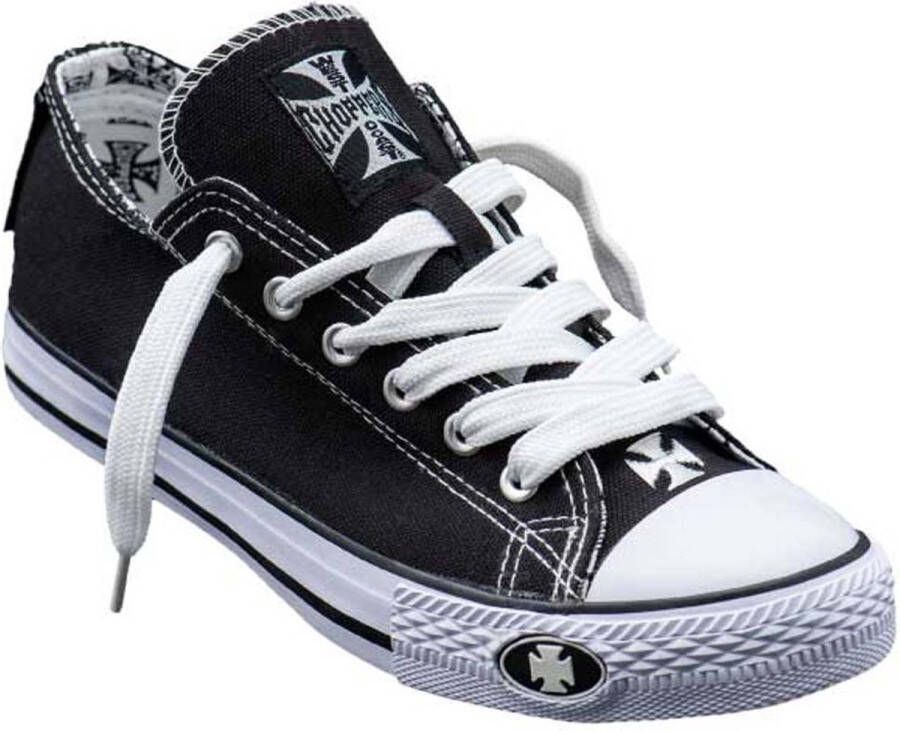 West coast choppers Low-Top Warrior Sneakers zwart Textiel