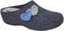 Westland CHOLET~02~~~~~~~~~~~~~~~~~~~~~ Dames pantoffels Blauw - Thumbnail 1