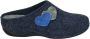 Westland CHOLET~02~~~~~~~~~~~~~~~~~~~~~ Dames pantoffels Blauw - Thumbnail 3
