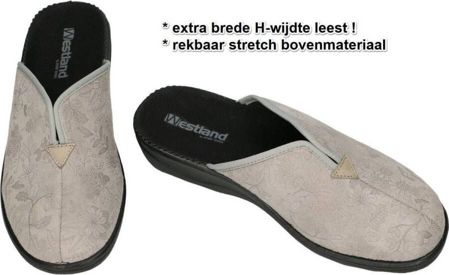 Westland Dames grijs pantoffels