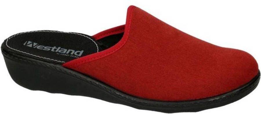 Westland -Dames rood slippers & muiltje