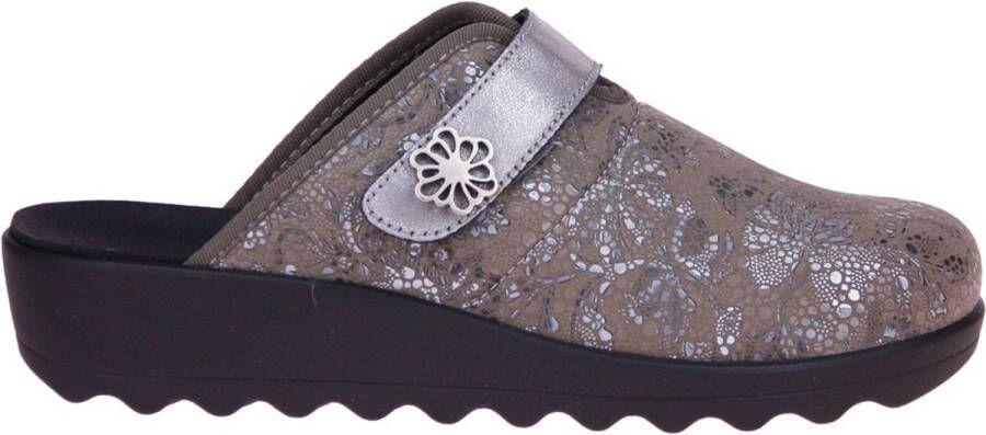 Westland -Dames taupe pantoffels