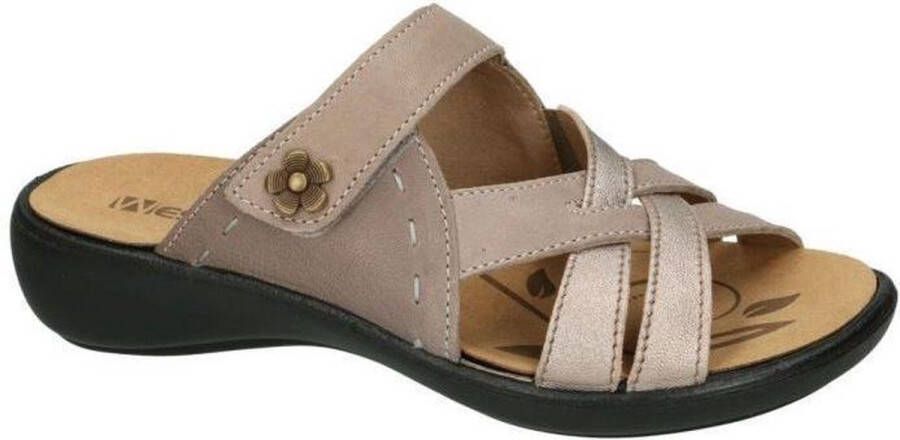 Westland -Dames taupe slippers & muiltjes