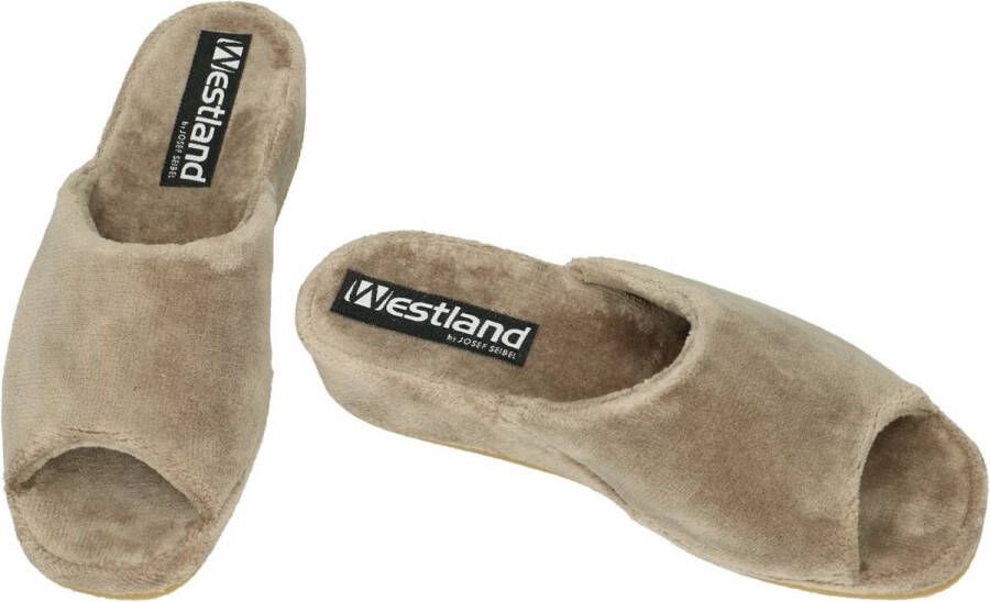 Josef Seibel Westland -Dames taupe slippers & muiltjes