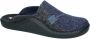 Westland -Heren blauw donker pantoffel slippers - Thumbnail 1