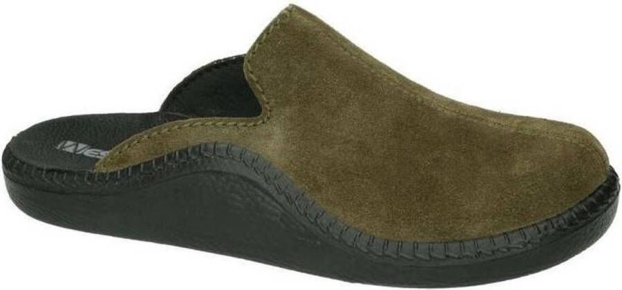 Westland -Heren groen olijf pantoffels & slippers - Foto 1