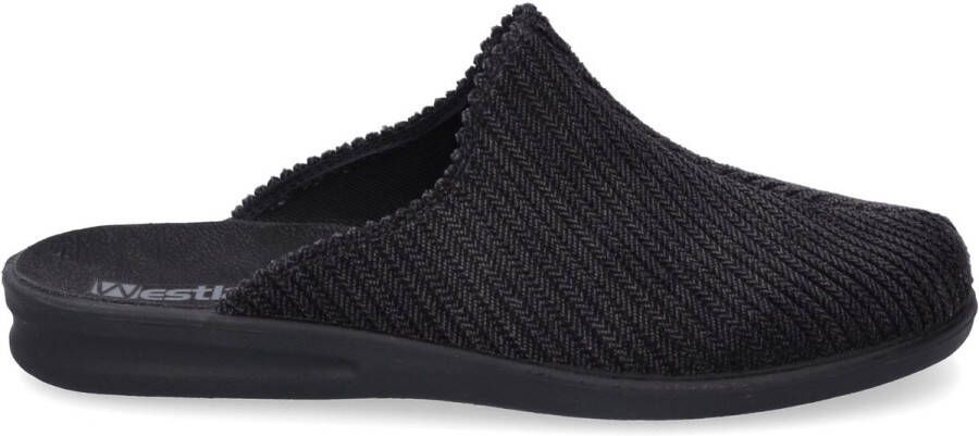 Westland Heren Pantoffel Muil Belfort 123 15523-65-100 Zwart Grijs - Foto 3