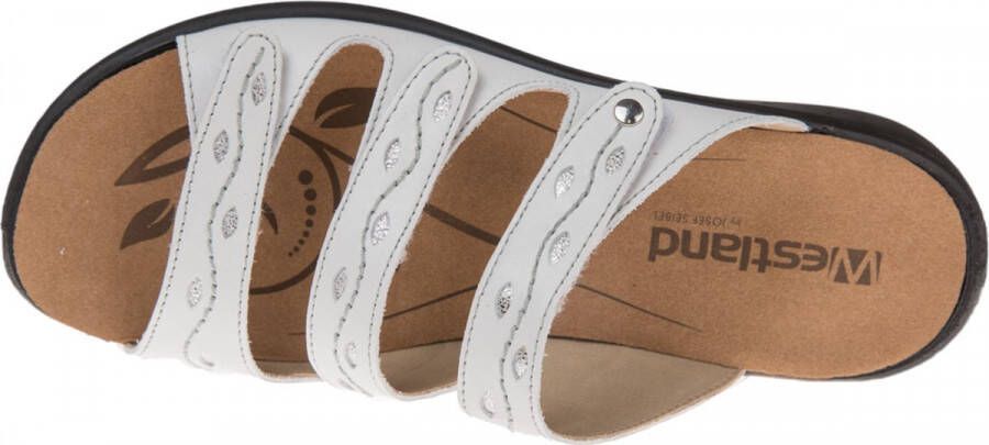 Westland IBIZA~66~~~~~~~~~~~~~~~~~~~~~~ Dames slippers Wit beige