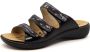 Westland IBIZA~66~~~~~~~~~~~~~~~~~~~~~~ Dames slippers Zwart - Thumbnail 1