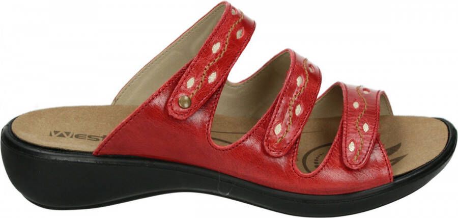 Westland IBIZA 66 Volwassenen Dames slippersMoederdag Kleur Rood