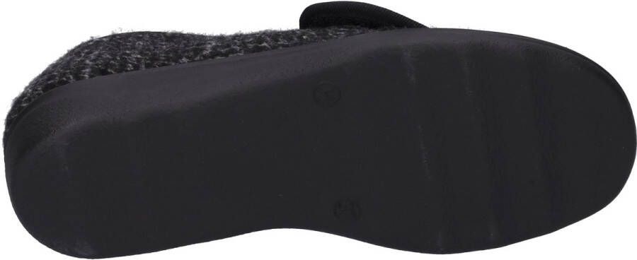 Westland Nice 105 pantoffel klittenband zwart wit Kleur Zwart)