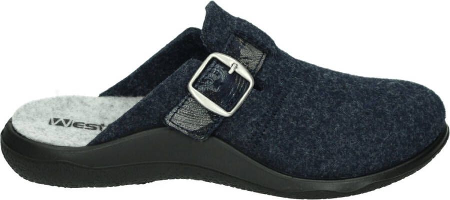 Westland ROUBAIX~04~~~~~~~~~~~~~~~~~~~~ Dames pantoffels Blauw