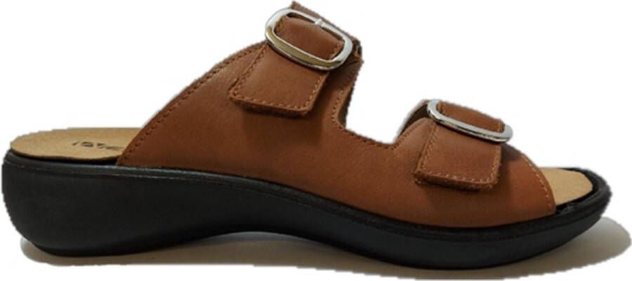 Westland Slipper 16772 409 240 Ibiza 72 Camel Bruin Verwisselbaar Voetbed 6½