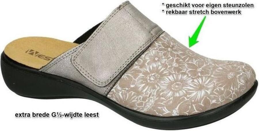 Westland -Dames beige pantoffels