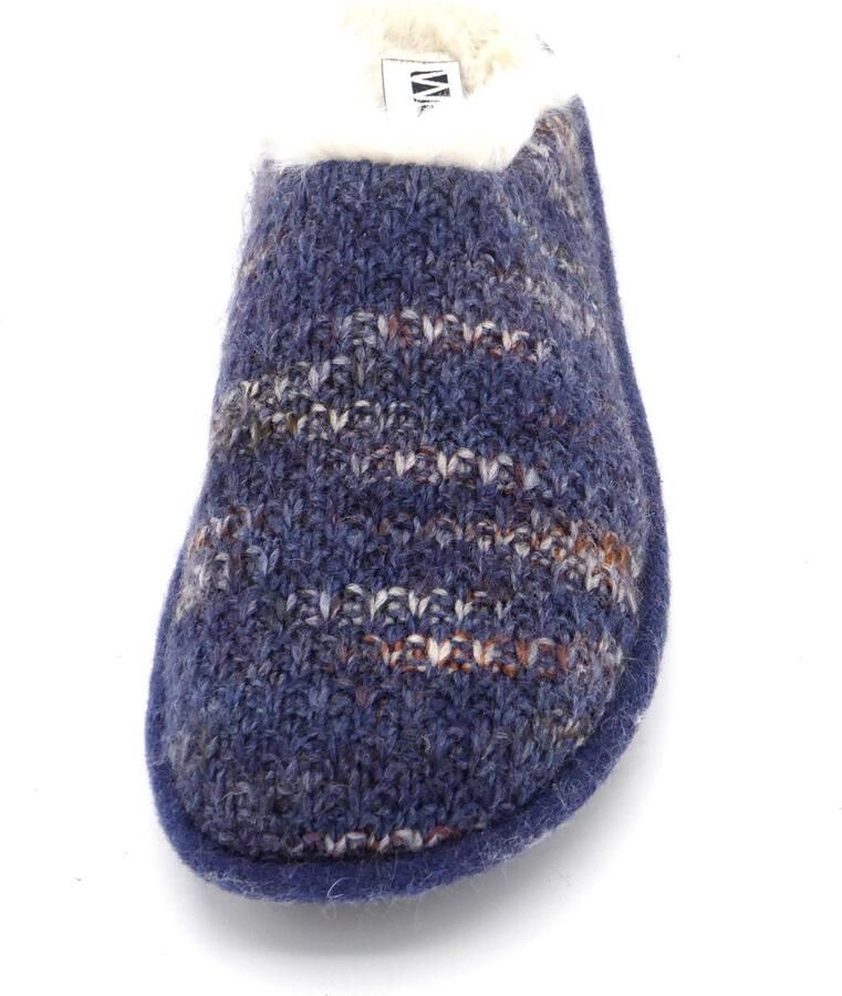 Westland Dames Pantoffel Muil Lille 28108-541 Blauw Combi - Foto 2