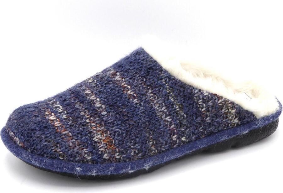 Westland Dames Pantoffel Muil Lille 28108-541 Blauw Combi - Foto 3