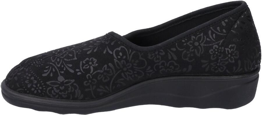 Westland Instappers 'Hausschuh Damen 28904 175100 Textil in schwarz' zwart - Foto 4