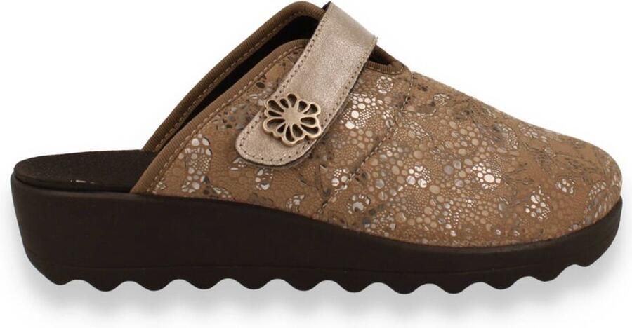 Westland -Dames taupe pantoffels - Foto 7