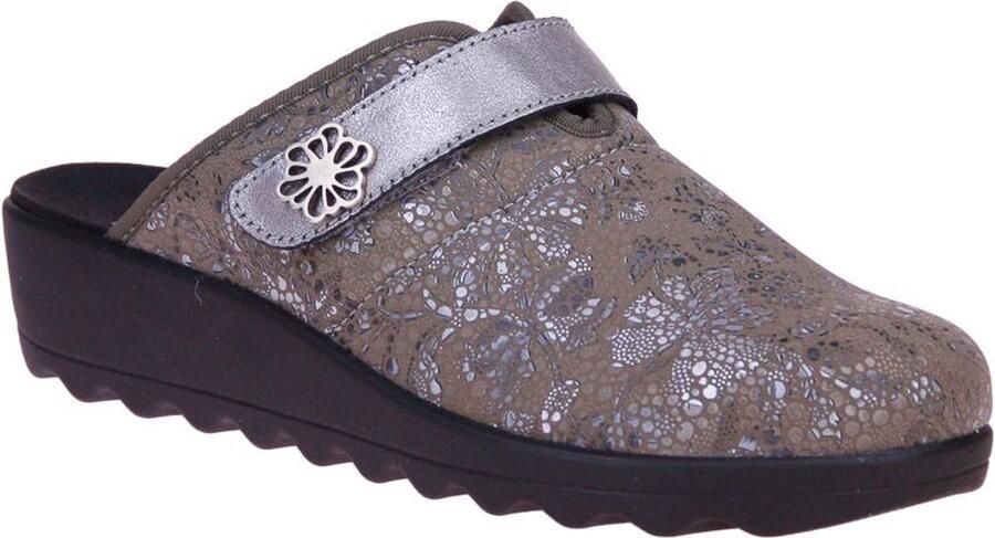 Westland -Dames taupe pantoffels - Foto 5