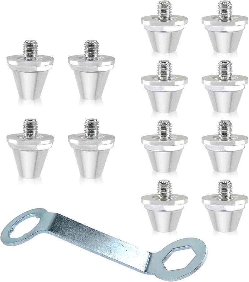 12 x vervangende studs voor voetbalschoenen aluminium 2 mm 13 mm sportaccessoires schoeisel