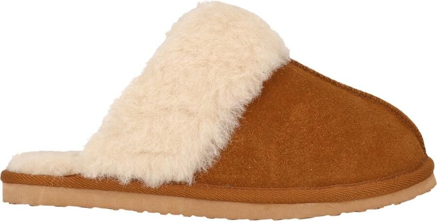 WHISTLER Pantoffels Carini W Leather Warm Slipper Pantoffel Clog Muilezel Flats met bontkraag
