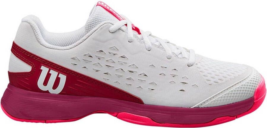 Wilson CHILDREN'S WHITE AND MAGENTA RUSH PRO WRS330410