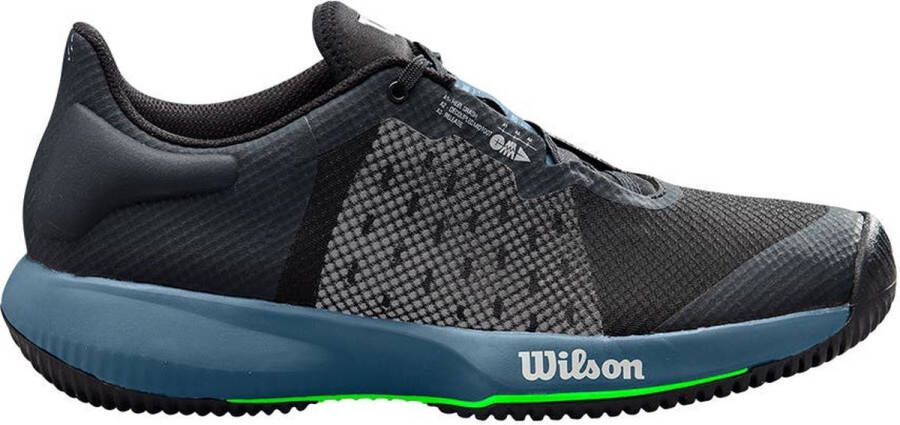 Wilson Kaos Swift Heren Sportschoenen Tennis Smashcourt Black Blue Green