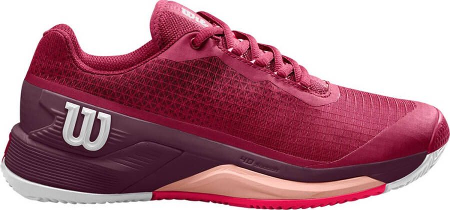 Wilson Rush Pro 4.0 Gravel Schoenen Rood 1 3 Vrouw