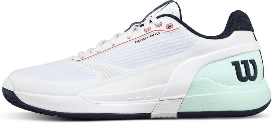 Wilson Rush Pro 5 AC Tennisschoenen Wit Bay Coral