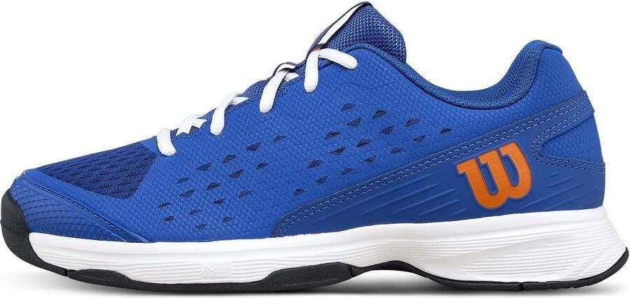 Wilson Rush Pro Junior L D V Tennisschoen Deja Vu Blue Orange Tiger White
