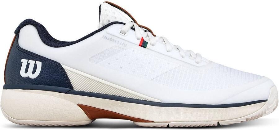 Wilson Tennisschoen Padelschoen Rush Lite 5 Clay Heren Wit Navy