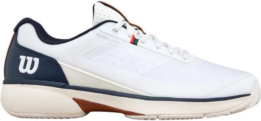 Wilson Tennisschoen Padelschoen Rush Lite 5 Clay Heren Wit Navy