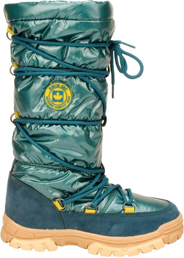 Winter-grip Snowboots Jr Glossed Highness Petrol Marine Geel